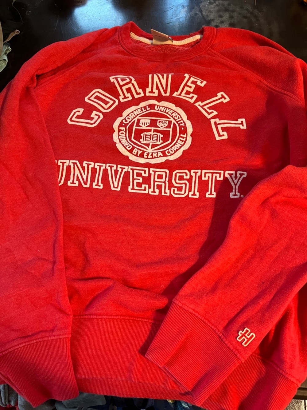 HOMAGE Red Crewneck Sweatshirt with USA Tag